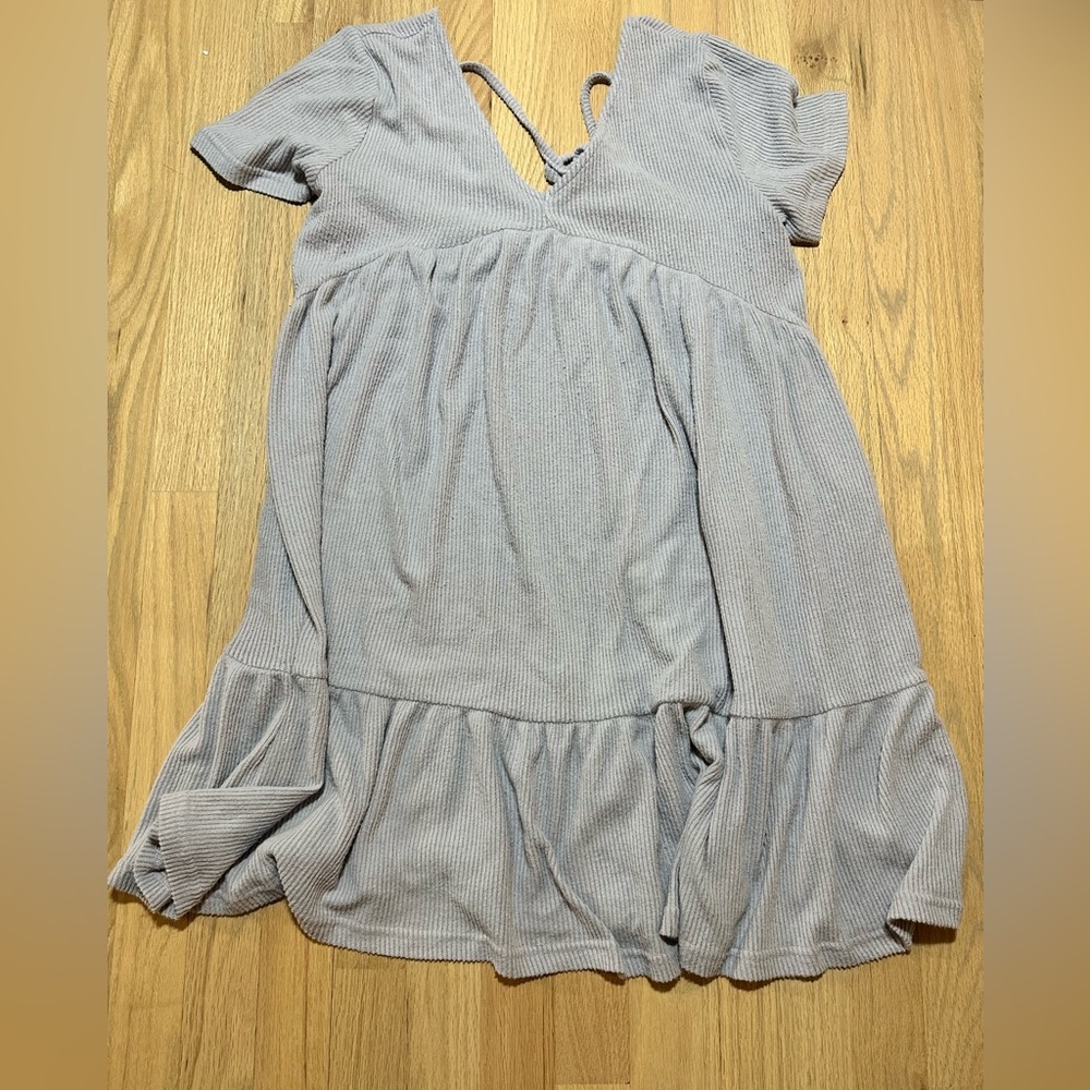 Lavender Casual Maternity Dress